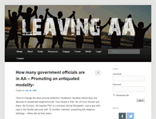 Tablet Screenshot of leavingaa.com